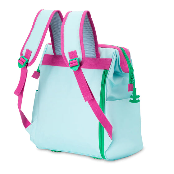 Hot Pink & Turquoise Packi Backpack Cooler