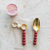 Red and Gold Enamel Scoop