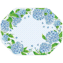  Blue Hydrangea Die-Cut Placemats