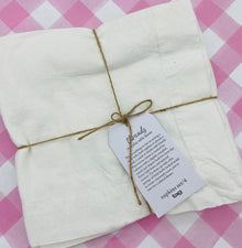  White Linen Napkin Set