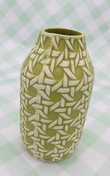  Embossed Tall Cane Vase