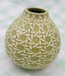  Embossed Medium Cane Vase