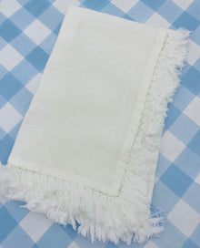  Stonewashed Fringe Napkins