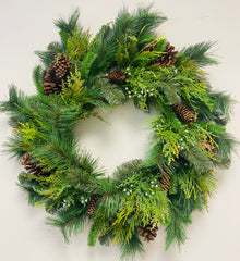  Mixed 30" Pine Wreath