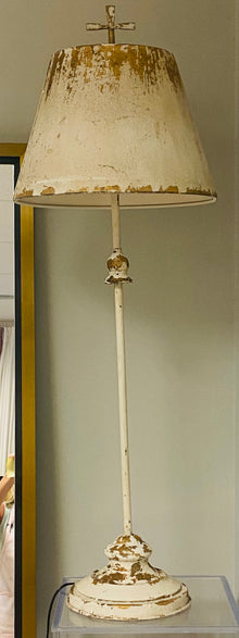  Antique White and Gold Table Lamp