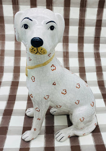  Hand Painted Ceramic Dog