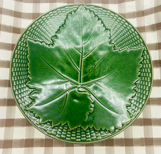 Green Glazed Cake Stand