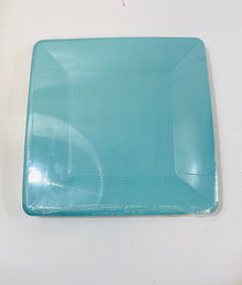  Square Grosgrain Blue Dessert Plates