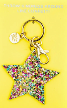  Confetti Star Key Chain