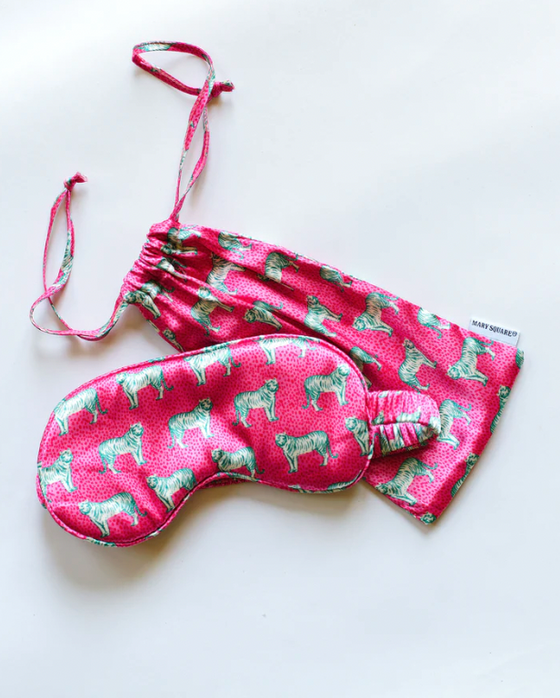 Pink Tiger Eye Mask