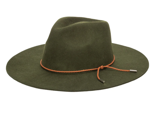 Olive Packable Floppy Fedora