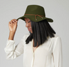 Olive Packable Floppy Fedora