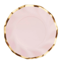  Blush Wavy Everyday Dinner Plates