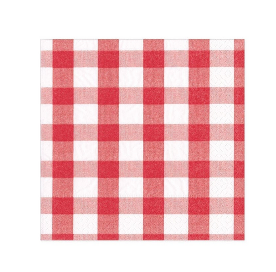 Red Gingham Luncheon Napkin