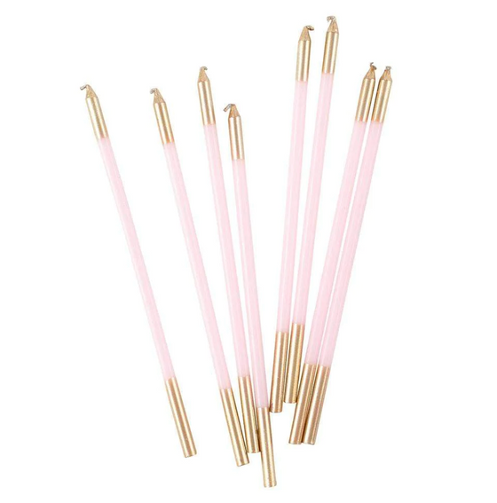 Petal Pink Slim Birthday Candle