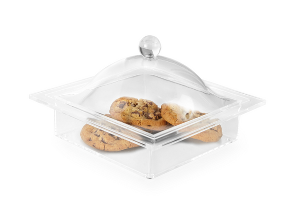 Square Acrylic Tray With Cover