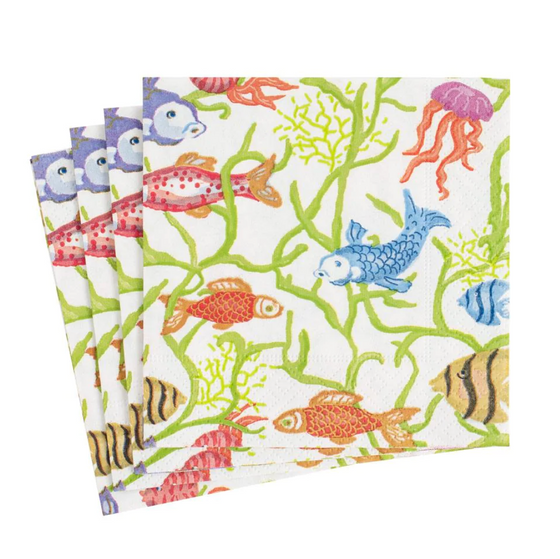 Tropical Reef Luncheon Napkin