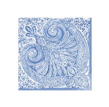  Blue Paisley Medallion Cocktail Napkin